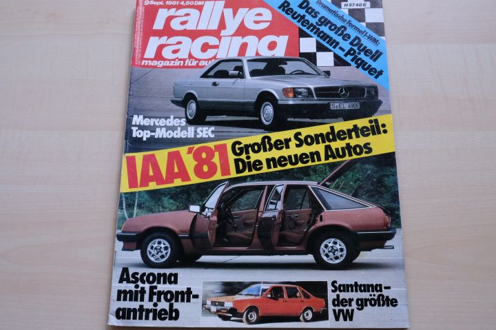 Deckblatt Rallye Racing (09/1981)